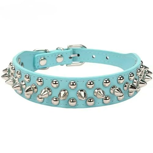 MEIFULLE PU-Hundehalsband mit Spike-Nieten – Anti-Biss-Design für kleine, mittelgroße und große Hunde von MEIFULLE