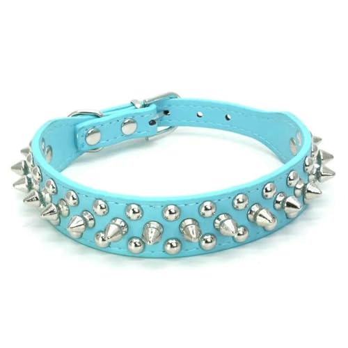 MEIFULLE Retro-Punk-Hundehalsband – strapazierfähiges Leder mit Spikes und Nieten für sicheren Sitz von MEIFULLE