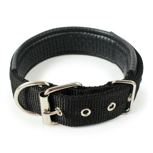 MEIFULLE Robuste, gepolsterte Halsbänder für große Welpen und kleine Hunde, verstellbares Nylonhalsband, Haustierzubehör, Windhund-Rollzubehör von MEIFULLE