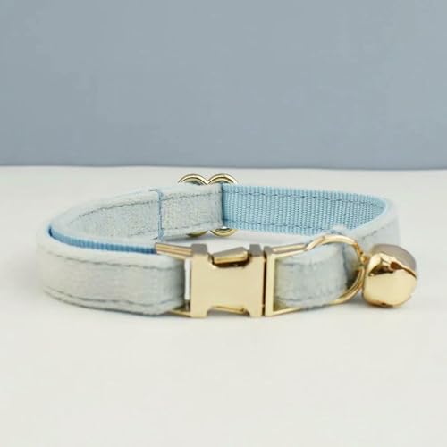 MEIFULLE Süßes Katzenhalsband mit Schleife, personalisiertes Katzenhalsband mit Glöckchengravur, ID-Tag, Namensschild, Kätzchenhalsband, Halskette von MEIFULLE