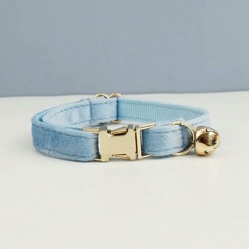 MEIFULLE Süßes Katzenhalsband mit Schleife, personalisiertes Katzenhalsband mit Glöckchengravur, ID-Tag, Namensschild, Kätzchenhalsband, Halskette von MEIFULLE