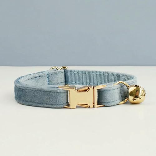 MEIFULLE Süßes Katzenhalsband mit Schleife, personalisiertes Katzenhalsband mit Glöckchengravur, ID-Tag, Namensschild, Kätzchenhalsband, Halskette von MEIFULLE