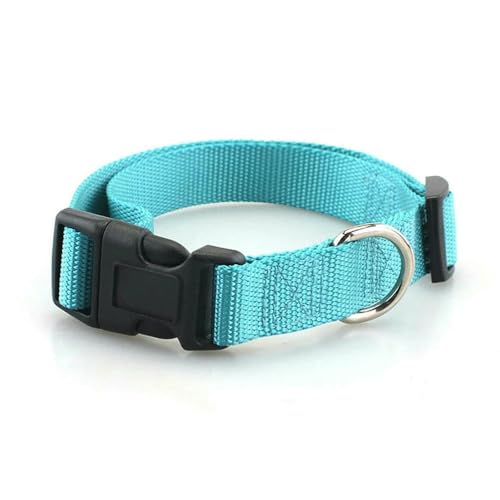 MEIFULLE Verstellbares Hundehalsband aus Nylon, strapazierfähig, mit Clip-Schnalle, Haustierhalsband für kleine und mittelgroße Hunde, Chihuahua, Rot, Schwarz, Blau, Lila von MEIFULLE