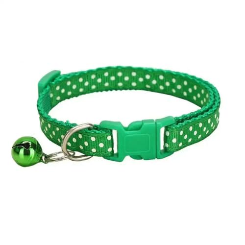 MEIFULLE Verstellbares Katzenhalsband aus Nylon für Kätzchen und Hunde, universelles Schnelltrennhalsband, kleines Halsband mit Glöckchen, Heimtierbedarf, Kätzchenzubehör von MEIFULLE