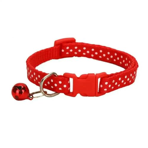 MEIFULLE Verstellbares Katzenhalsband aus Nylon für Kätzchen und Hunde, universelles Schnelltrennhalsband, kleines Halsband mit Glöckchen, Heimtierbedarf, Kätzchenzubehör von MEIFULLE