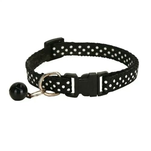 MEIFULLE Verstellbares Katzenhalsband aus Nylon für Kätzchen und Hunde, universelles Schnelltrennhalsband, kleines Halsband mit Glöckchen, Heimtierbedarf, Kätzchenzubehör von MEIFULLE