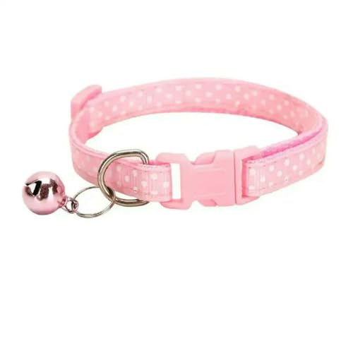 MEIFULLE Verstellbares Katzenhalsband aus Nylon für Kätzchen und Hunde, universelles Schnelltrennhalsband, kleines Halsband mit Glöckchen, Heimtierbedarf, Kätzchenzubehör von MEIFULLE