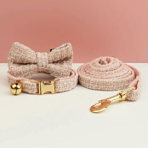 Personalisiertes Katzenhalsband und Leine-Set aus Metall mit Glöckchengravur-ID-Tag für Kätzchen, Haustierzubehör von MEIFULLE