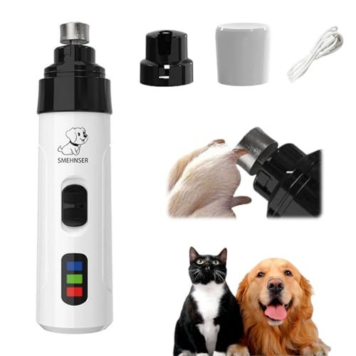 KELENO TrimNox Pro – Der leise Krallenschleifer für stressfreie Pflege Leiser Haustier-Nagelschleifer, Wiederaufladbarer USB-Nagelschleifer, Tragbares Haustier-Krallenpflege- und Polierwerkzeug von MEIION