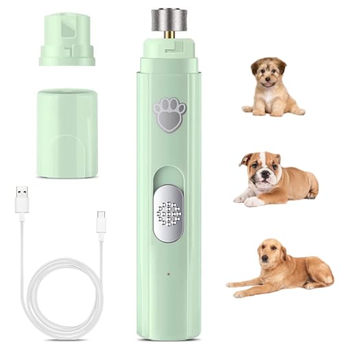 MEIION dr Pfoten KrallenSchleifer Pro Set - Schmerzfreier Nagelschleifer für Hunde und Katzen – Schmerzfreies Nagelschneiden für kleine, mittelgroße und große Hunde – 2 Geschwindigkeiten von MEIION