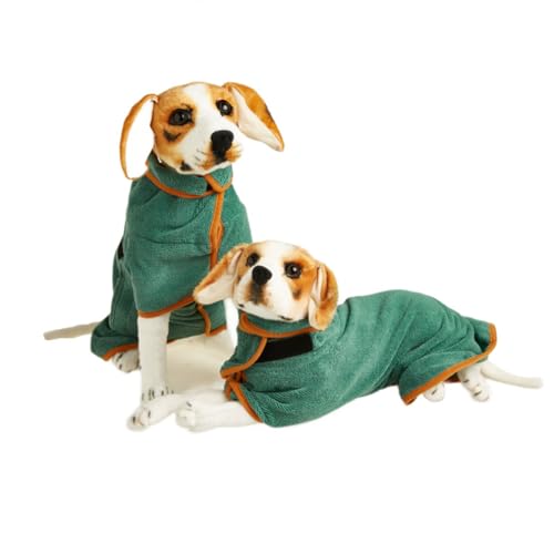 MEIION DogCuddlie Hundebademantel Super Saugfähig, Schützt vor Kälte, Ideal für Alle Hunderassen, Komfortabel und Langlebig von MEIION