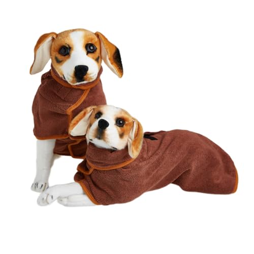 MEIION gadmaster DogCuddlie Hundebademantel Absorbierender Faserbademantel für Hunde, Verstellbarer Klettverschluss, Geeignet für Nach Dem Bad/Schwimmen/Regen, Leicht zu Waschen von MEIION