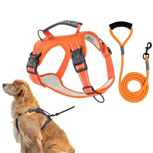 Mein Maison TailMate - Das Bequeme Hundegeschirr für große Hunde, Anti Zug Geschirr, reflektierend, atmungsaktiv, leichtes Brustgeschirr große und mittlere Hunde, bequemes Sicherheitsgeschirr Mein Maison TailMate - Das Bequeme Hundegeschirr für große Hunde, Anti Zug Geschirr, reflektierend, atmungsaktiv, leichtes Brustgeschirr große und mittlere Hunde, bequemes Sicherheitsgeschirr von MEIION