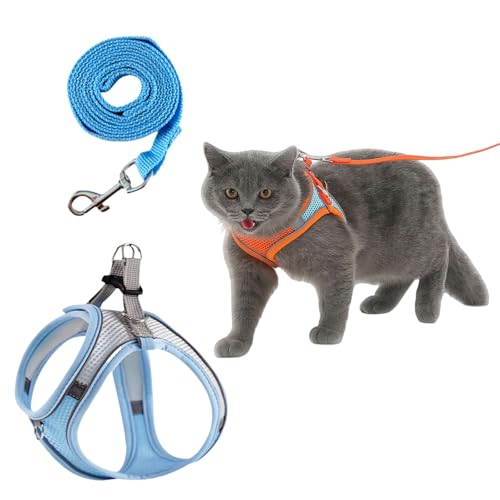 Serenosole CatVenture | Bequemes Anti-Ausbruch-Geschirr für Katzen verstellbares Step-in Hundegeschirr mit reflektierenden Bändern und passender Leine, No-Pull Design, kleine Hunde und Katzen Serenosole CatVenture | Bequemes Anti-Ausbruch-Geschirr für Katzen verstellbares Step-in Hundegeschirr mit reflektierenden Bändern und passender Leine, No-Pull Design, kleine Hunde und Katzen von MEIION