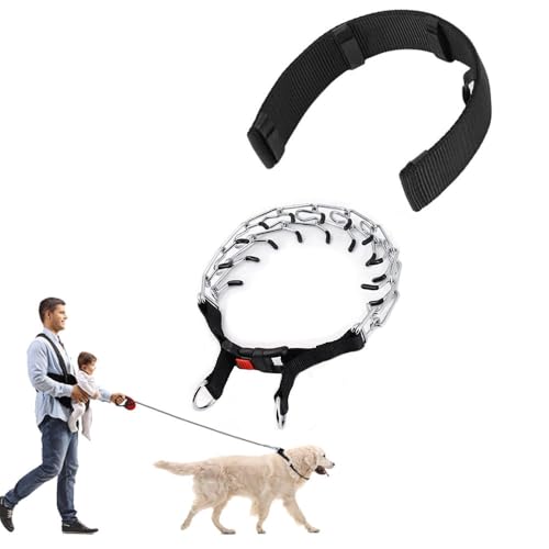 knuddelpfoten Kilian | No-Pull Halsband Explosionssicheres Hundehalsband mit Stimulationskette für effektives Hundetraining von MEIION