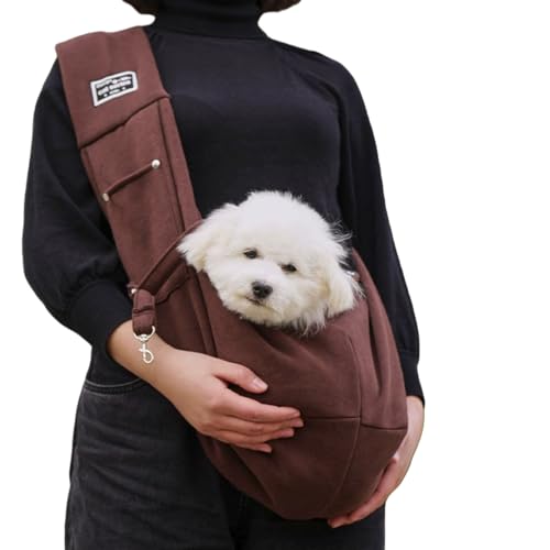 myneera SnuggleSling - Für müde Pfoten Wendbare Hundetragetasche für kleine Hunde und Haustiere bis 7.5 kg, Verstellbarer Tragegurt für sicheren Transport, ideal für Spaziergänge im Freien myneera SnuggleSling - Für müde Pfoten Wendbare Hundetragetasche für kleine Hunde und Haustiere bis 7.5 kg, Verstellbarer Tragegurt für sicheren Transport, ideal für Spaziergänge im Freien von MEIION