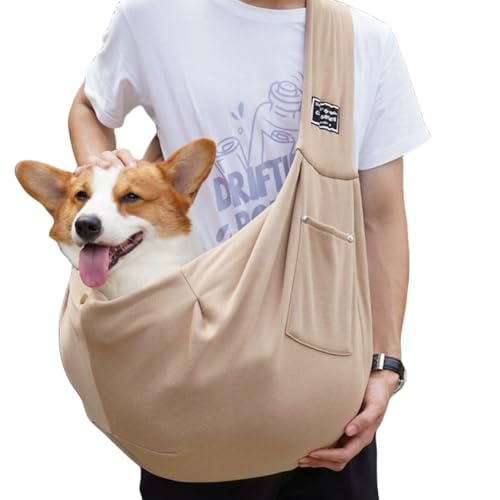 myneera SnuggleSling - Für müde Pfoten Wendbare Hundetragetasche für kleine Hunde und Haustiere bis 7.5 kg, Verstellbarer Tragegurt für sicheren Transport, ideal für Spaziergänge im Freien myneera SnuggleSling - Für müde Pfoten Wendbare Hundetragetasche für kleine Hunde und Haustiere bis 7.5 kg, Verstellbarer Tragegurt für sicheren Transport, ideal für Spaziergänge im Freien von MEIION