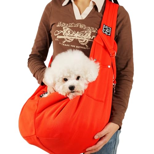 myneera SnuggleSling - Für müde Pfoten Wendbare Hundetragetasche für kleine Hunde und Haustiere bis 7.5 kg, Verstellbarer Tragegurt für sicheren Transport, ideal für Spaziergänge im Freien von MEIION