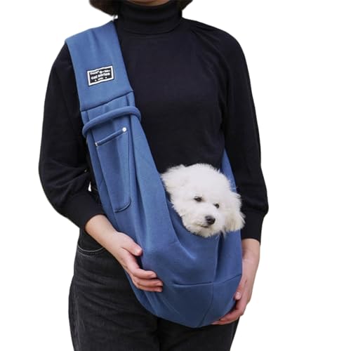 myneera SnuggleSling - Für müde Pfoten Wendbare Hundetragetasche für kleine Hunde und Haustiere bis 7.5 kg, Verstellbarer Tragegurt für sicheren Transport, ideal für Spaziergänge im Freien myneera SnuggleSling - Für müde Pfoten Wendbare Hundetragetasche für kleine Hunde und Haustiere bis 7.5 kg, Verstellbarer Tragegurt für sicheren Transport, ideal für Spaziergänge im Freien von MEIION