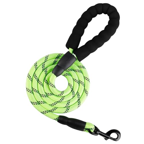 wuffy Starke Reflektierende Hundeleine 1.5M Strapazierfähige Hundeleine mit Gepolstertem Griff, Reflektierende Schleppleine für Sichere Nächte, Hunde Aller Größen, Training und Spaziergänge wuffy Starke Reflektierende Hundeleine 1.5M Strapazierfähige Hundeleine mit Gepolstertem Griff, Reflektierende Schleppleine für Sichere Nächte, Hunde Aller Größen, Training und Spaziergänge von MEIION