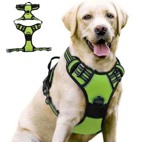 wuffy TrueSafe Anti Zieh Hundegeschirr Hundegeschirr für Mittelgroße und Große Hunde, Anti-Zug Brustgeschirr, Verstellbar, No Pull Atmungsaktiv mit Reflexstreifen, Sicheres Hundegeschirr wuffy TrueSafe Anti Zieh Hundegeschirr Hundegeschirr für Mittelgroße und Große Hunde, Anti-Zug Brustgeschirr, Verstellbar, No Pull Atmungsaktiv mit Reflexstreifen, Sicheres Hundegeschirr von MEIION
