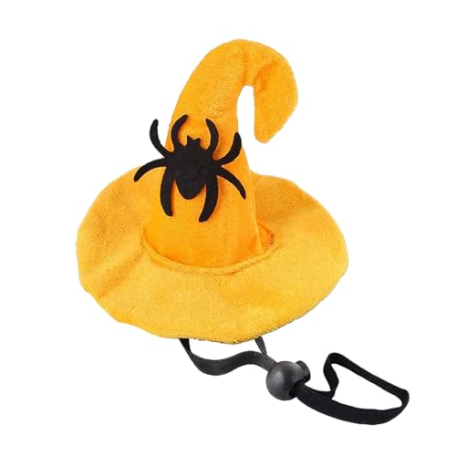 MEISH Halloween-Haustierhut, Spinne, Hexenhut, lustiges Haustierkostüm, Hüte, Cosplay, Hut, verstellbar, Halloween-Hundezubehör für Haustiere von MEISH