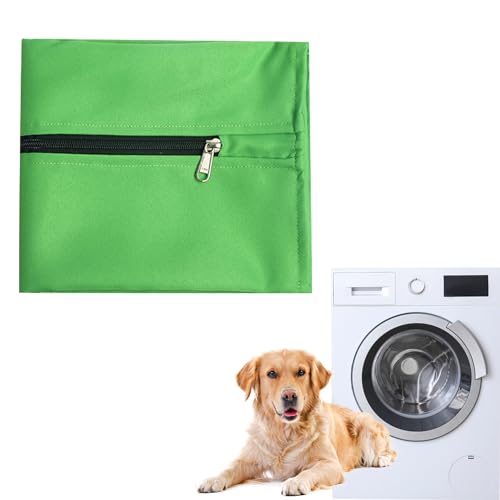 MEISH Haustier-Wäschebeutel, Waschmaschinenbeutel, Petwear-Waschbeutel, Hunde- und Katzenhaarentfernerbeutel, stoppt Tierhaare, blockiert Beutel für Hunde und Katzen (grün) von MEISH