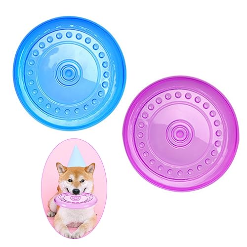 MEISO 2 Stück Frisbee für Hunde, Gummi Frisbee, Hundespielzeug Frisbee, Kauspielzeug für Hunde, Outdoor Hundescheibenspielzeug, Wurfscheibenspielzeug Geeignet für Kleine und Mittelgroße Hunde (B) MEISO 2 Stück Frisbee für Hunde, Gummi Frisbee, Hundespielzeug Frisbee, Kauspielzeug für Hunde, Outdoor Hundescheibenspielzeug, Wurfscheibenspielzeug Geeignet für Kleine und Mittelgroße Hunde (B) von MEISO