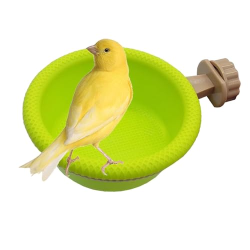 MEISO Vogelbadewanne, hängender Vogel Badewanne Dusche, Badewanne Bird, Duschzubehör Vogelkäfig, Vogelhaus aus Kunststoff, für Kanarienvögel (A) von MEISO