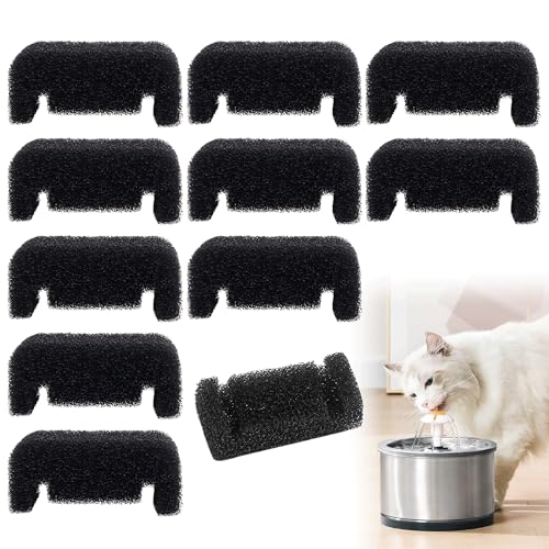 10 x Katzen-Wasserbrunnen-Schwammfilter, schwarzer Haustier-Wasserspender, Filterschwamm, frischer tragbarer Schwamm, Wasserfilter für Haustierbedarf, sorgt für sauberes Trinkwasser, 10 x Katzen-Wasserbrunnen-Schwammfilter, schwarzer Haustier-Wasserspender, Filterschwamm, frischer tragbarer Schwamm, Wasserfilter für Haustierbedarf, sorgt für sauberes Trinkwasser, von MEKEET