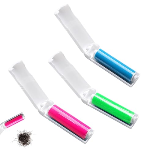 MEKEET Mini-Fusselrolle, Reisegröße, grün, rot, blau, Mini-Fusselrolle, faltbar, waschbar, wiederverwendbar, Tierhaarentferner für Teppiche, Sofa, Kleidung, Möbel, 3 Stück MEKEET Mini-Fusselrolle, Reisegröße, grün, rot, blau, Mini-Fusselrolle, faltbar, waschbar, wiederverwendbar, Tierhaarentferner für Teppiche, Sofa, Kleidung, Möbel, 3 Stück von MEKEET