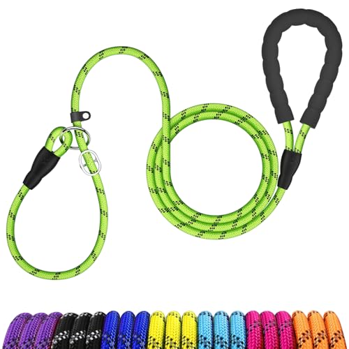 MEKEET Retrieverleine für Hunde, 1,8 m, Anti-Zieh-Hundeleine mit weich gepolstertem Griff, grüne Hundeleine für mittelgroße Hunderassen, Slip-On-Design, kein Halsband oder Geschirr erforderlich MEKEET Retrieverleine für Hunde, 1,8 m, Anti-Zieh-Hundeleine mit weich gepolstertem Griff, grüne Hundeleine für mittelgroße Hunderassen, Slip-On-Design, kein Halsband oder Geschirr erforderlich von MEKEET