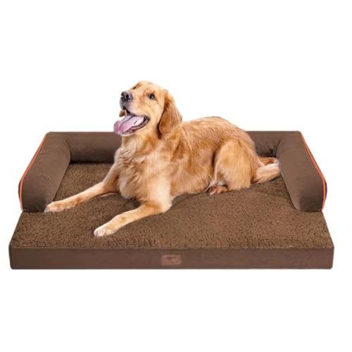 Orthopädisches Hundebett für große Hunde, waschbar, extra große Hunde, wasserdicht, mit abnehmbarem Bezug, Memory-Schaum-Couch-Sofa, Kaffee-Hundebett Orthopädisches Hundebett für große Hunde, waschbar, extra große Hunde, wasserdicht, mit abnehmbarem Bezug, Memory-Schaum-Couch-Sofa, Kaffee-Hundebett von MEKIY