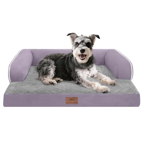 Kleines Hundebett, wasserdicht, orthopädisch, für mittelgroße Hunde, bequemes Haustier-Katzenbett mit Seiten, waschbarer, abnehmbarer Bezug Kleines Hundebett, wasserdicht, orthopädisch, für mittelgroße Hunde, bequemes Haustier-Katzenbett mit Seiten, waschbarer, abnehmbarer Bezug von MEKIY