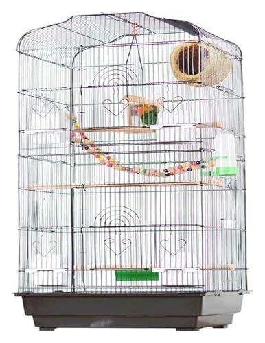 Bird Cagesolid Vogelkäfig falten metall schmiedeeisere vogel käfig klein mittel und großer Papageien Vogelvilla Erhöhung der Brutvogelgebäude Ziervogel Käfig for Lovebirds Finken Papageienvogel Vogelk von MEMEM