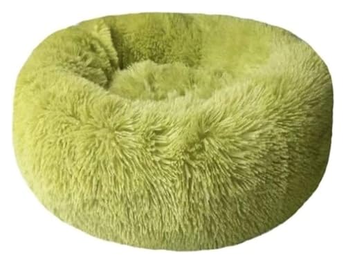MEMEM Katzenbett, Hundebett, Haustierbett, rundes Hundebett, langes Plüsch-Haustierbett, Haustier-Welpen-Matte, Zwingercouch for Hunde, Katzen, Korb, Haustierbett for Hunde und Katzen(Large) von MEMEM