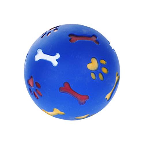 MEMMZY Hund Spielzeug Gummi Ball Kau Spender Leckage Essen Spiel Ball Interaktive Haustier Zahnmedizin Zahnen Training Spielzeug Durchmesser 7,5/11 / 14 cm von MEMMZY
