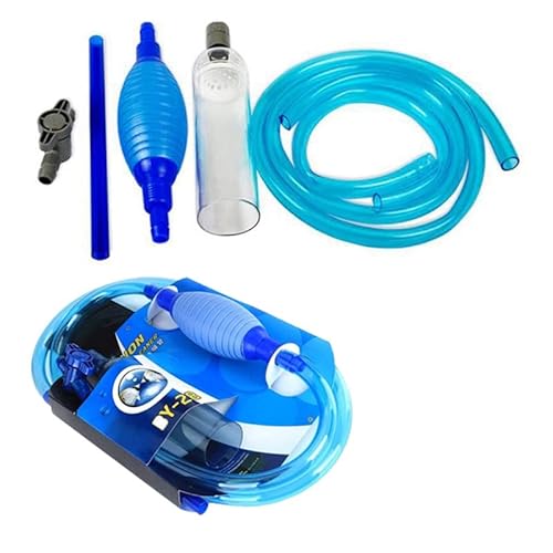 MENAYODA Aquarium Wasserwechsler,Aquarium Reiniger Aquarium Vakuum Siphon Wasserwechsler Pumpe mit Einstellbare Durchflussregelung für Aquarium Wasserfilter, Aquarium Kiesreiniger von MENAYODA