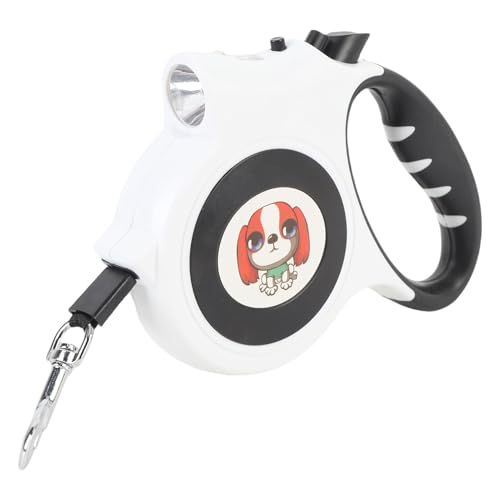 Einziehbarer Hundeleine, 16,4 Fuß Anti Verwicklungs Automatik Leine Leine mit LED Licht, Ergonomischem Griff Welpenwanderseil Einziehbarer Hundeleine, 16,4 Fuß Anti Verwicklungs Automatik Leine Leine mit LED Licht, Ergonomischem Griff Welpenwanderseil von MENDUNER