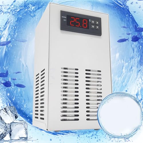 MENDUNER Aquarium Kühler, 72W Aquarium Chiller,Aquarium Kühler Axolotl,20 L Aquarium Kühl und Heizsystem mit Wasserschlauch und Pumpe AC100 240 V (EU-Stecker 100 bis 240 V) von MENDUNER
