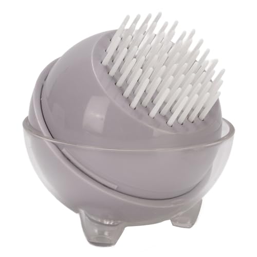 MENDUNER PET Massagebürste Deshedding Werkzeug für Hunde Katzen, Anti statische Pflegekamm mit Ergonomischem Griff, Sanfte Haarentferner für Alle Schichtarten (Grey) von MENDUNER