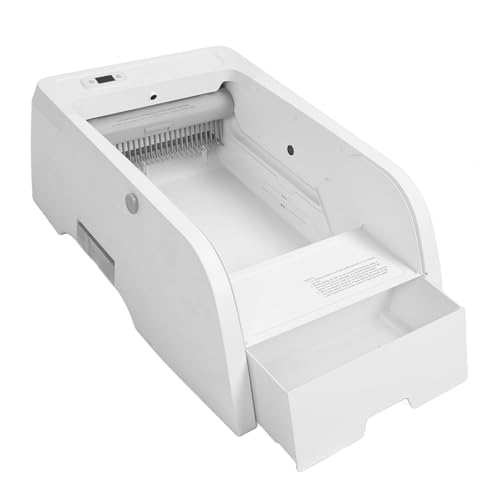 Selbstreinigende Katzentoilette, Automatische 5 Liter Katzentoilette mit Offenem Design, Integriertem Sensor, Kameraüberwachung, APP Steuerung, für Mehrere Katzen (EU-Stecker) von MENDUNER