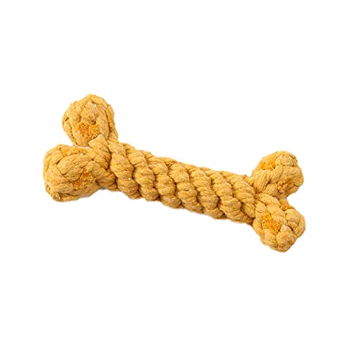 Hundespielzeug Baumwolle Bissfeste Kauspielzeug Welpen Geflochtene Knochen Form Spielzeug Für Große Kleine Hunde Haustiere Molaren Zubehör von MENGDIYAQIAN