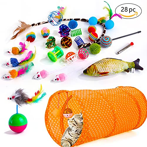 MENGHONGLLI Pet Cat Toy Set Funny Cat Stick Plush Mouse Combo Toy,Specification: No. 15 Set von MENGHONGLLI
