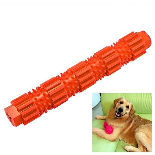 MENGHONGLLI Tierbedarf Spielzeug Haustier-Hundetrainings Chew Pet Toys Starke Biss beständig Hunde Gummi Molar Spielzeug, Größe: L (Grün) (Farbe : Orange) von MENGHONGLLI