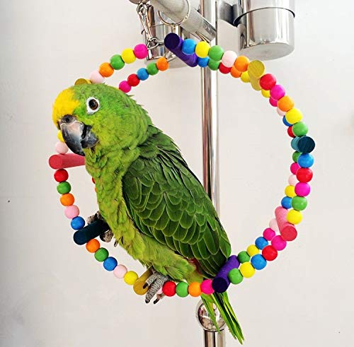 Parrot Bird Arch Climbing Swing Wheel Ring Toy von MENGHONGLLI