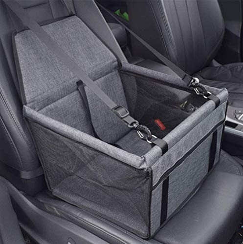 MENGQI Hundeautositz - Wasserdicht Atmungsaktiv Haustier-Auto-Matte, Sicherheit Booster, Waschbar Mattiertes Oxford-Tuch Tragetasche von MENGQI
