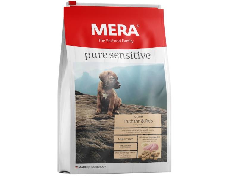 mera pure sensitive Junior Truthahn/Reis Hundetrockenfutter von Mera Dog