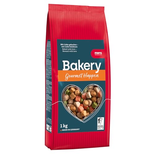 MERA Bakery Gourmet Happen (1kg), Hundeleckerli für Training oder als Snack, Leckereien für Hunde aus natürlichen Zutaten, schonend gebackene Hundekekse von MERA