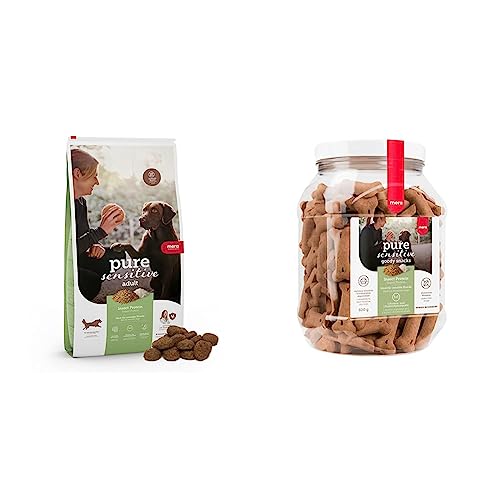 MERA Pure Sensitive Hundefutter & Pure Sensitive Goody Snack Insect, gesunde Leckerlis für Sensible Hunde, Hundeleckerli aus Insekten-Protein und Reis, Hundesnack glutenfrei zum Training (600 g) von MERA The Petfood Family